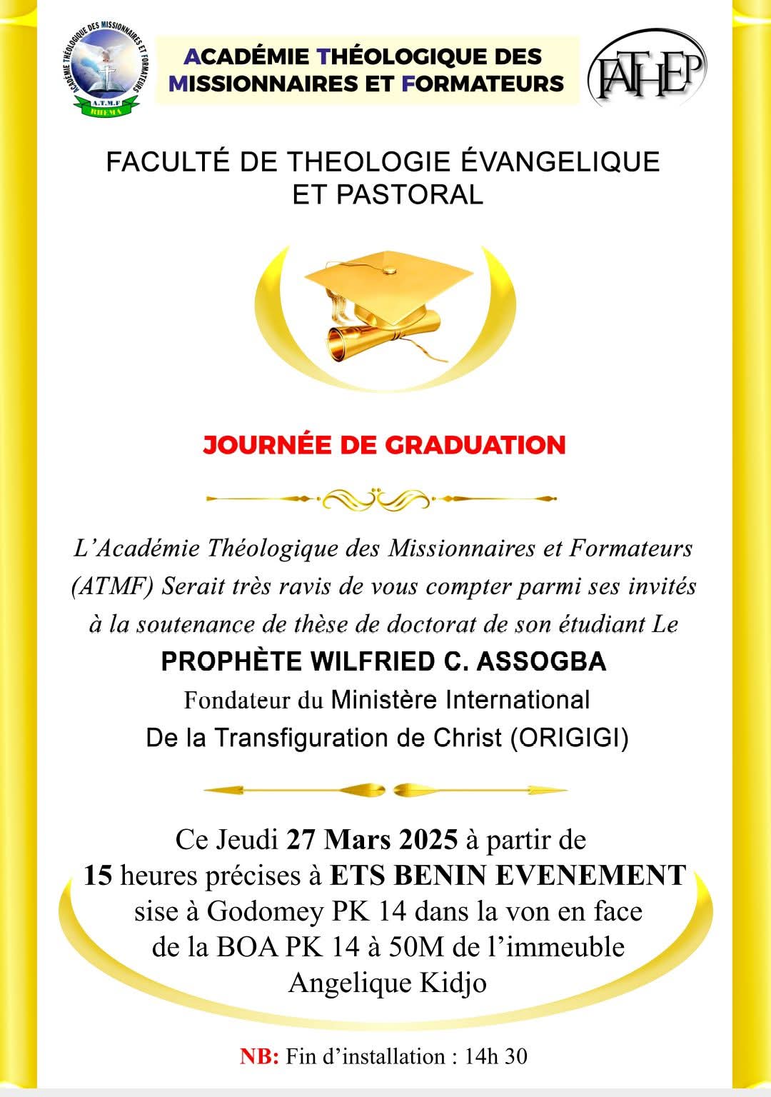 JOURNÉE DE GRADUATION